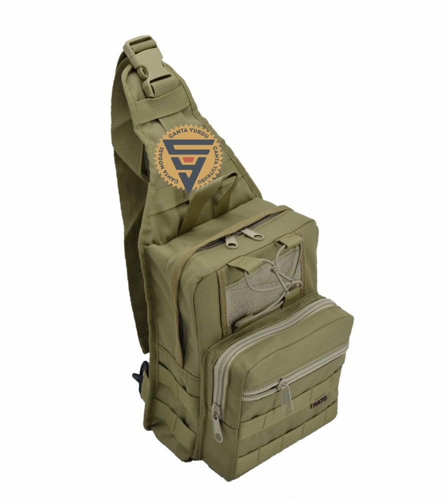 Taktik Bodybag Sırt ve Göğüs Çantası Bej 30x22