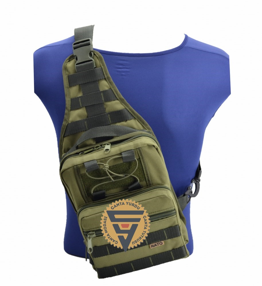 Taktik Bodybag Sırt ve Göğüs Çantası Yeşil 30x22