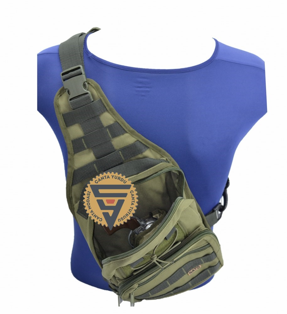 Taktik Bodybag Sırt ve Göğüs Çantası Yeşil 30x22