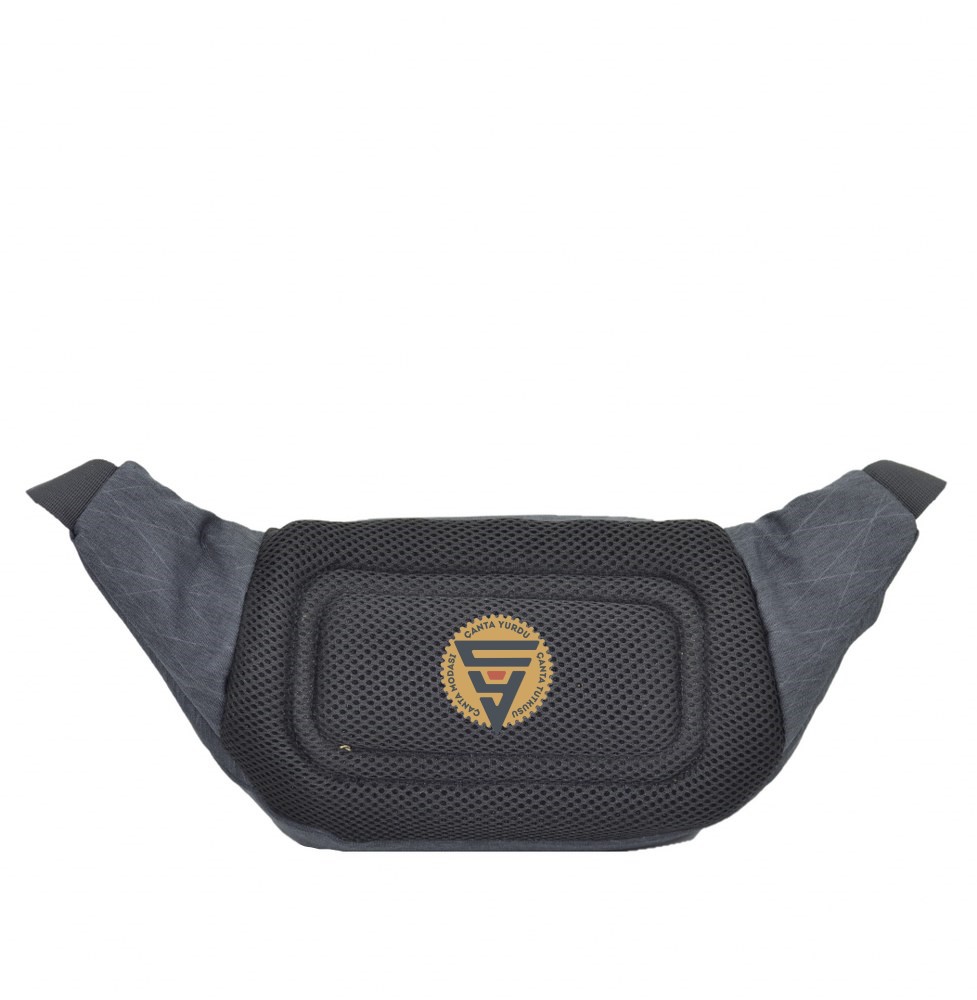 Ççs Su geçirmez Kullanışlı Bodybag Kapaklı Bel Çantası Gri