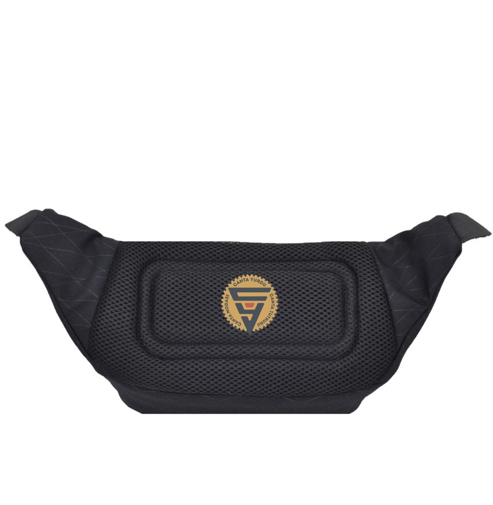 Ççs Su geçirmez Kullanışlı Bodybag Kapaklı Bel Çantası Siyah