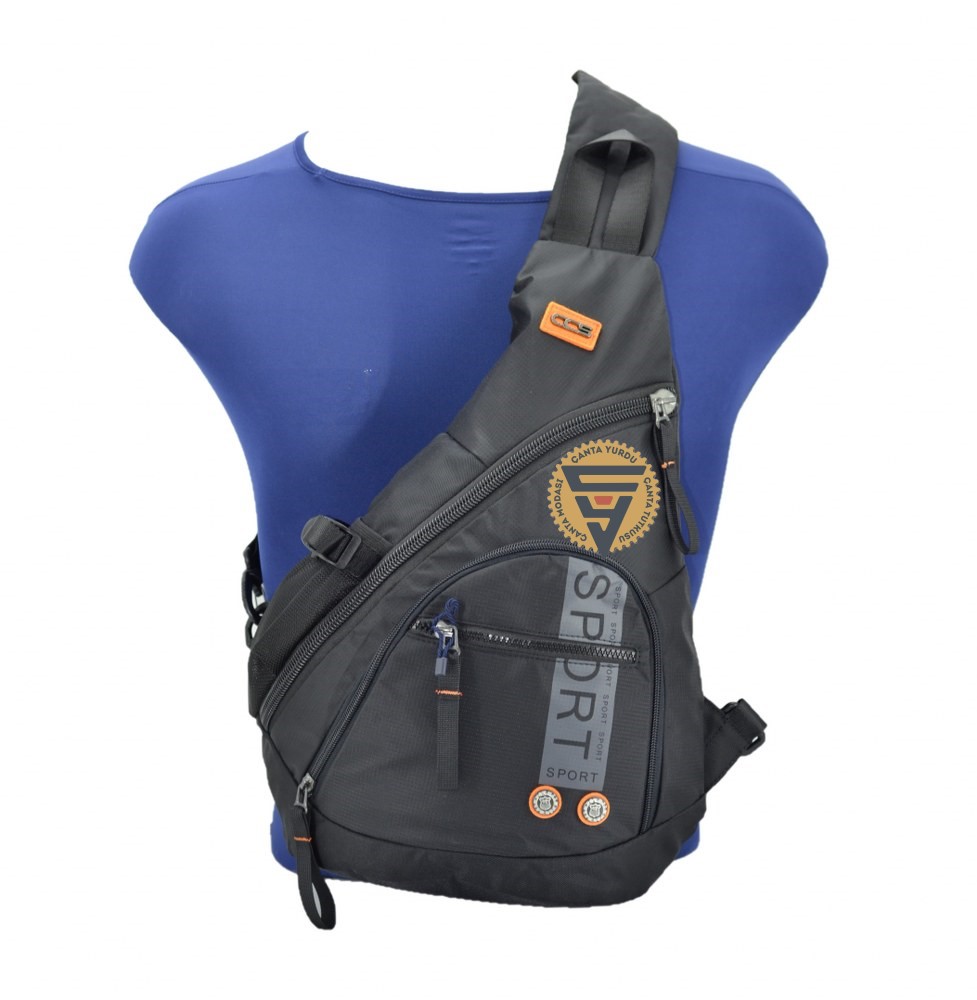 Ççs 51279 Bodybag Su Geçirmez Sırt ve Göğüs Çantası Siyah