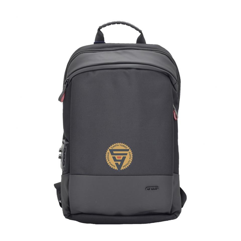 Ççs 51349 Kilitli Laptop Sırt Çantası 15 İnch Gri