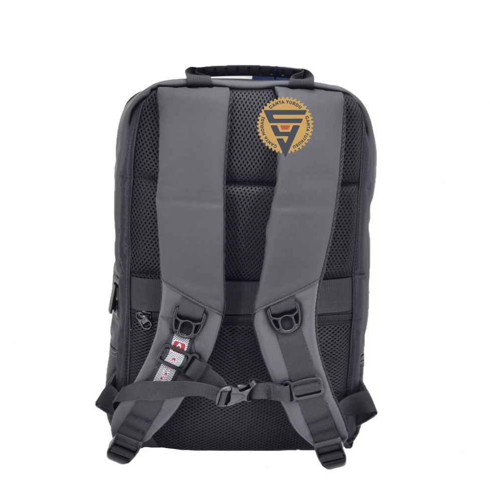 Ççs 51349 Kilitli Laptop Sırt Çantası 15 İnch Gri