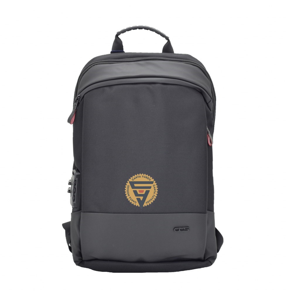 Ççs 51349 Kilitli Laptop Sırt Çantası 15 İnch Gri