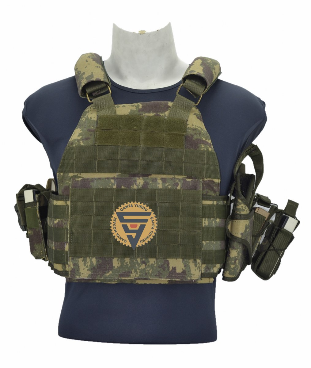 Special Cordura Hücum Yeleği Haki Kamuflaj