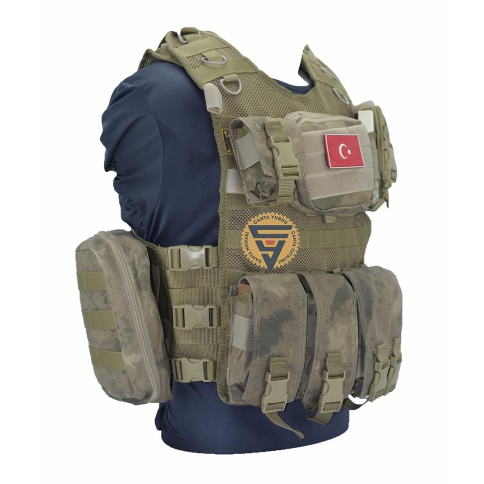 Special Cordura Hücum Yeleği AC Kamuflaj