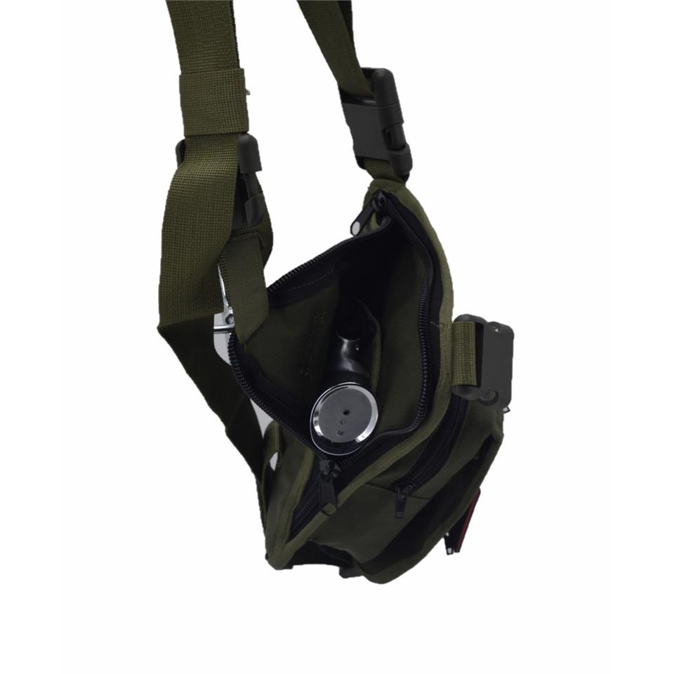 Cordura Bel Bacak Çantası Tabanca Gözlü Haki