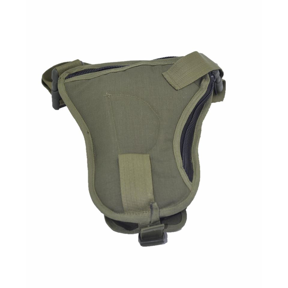 Cordura Bel Bacak Çantası Tabanca Gözlü Haki