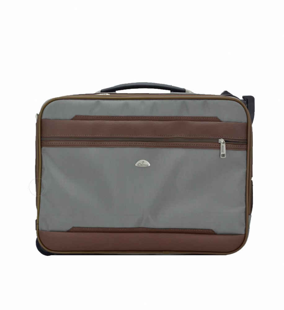 Çekçekli Kabin Boy Seyahat ve Business Çanta  48 Cm Gri
