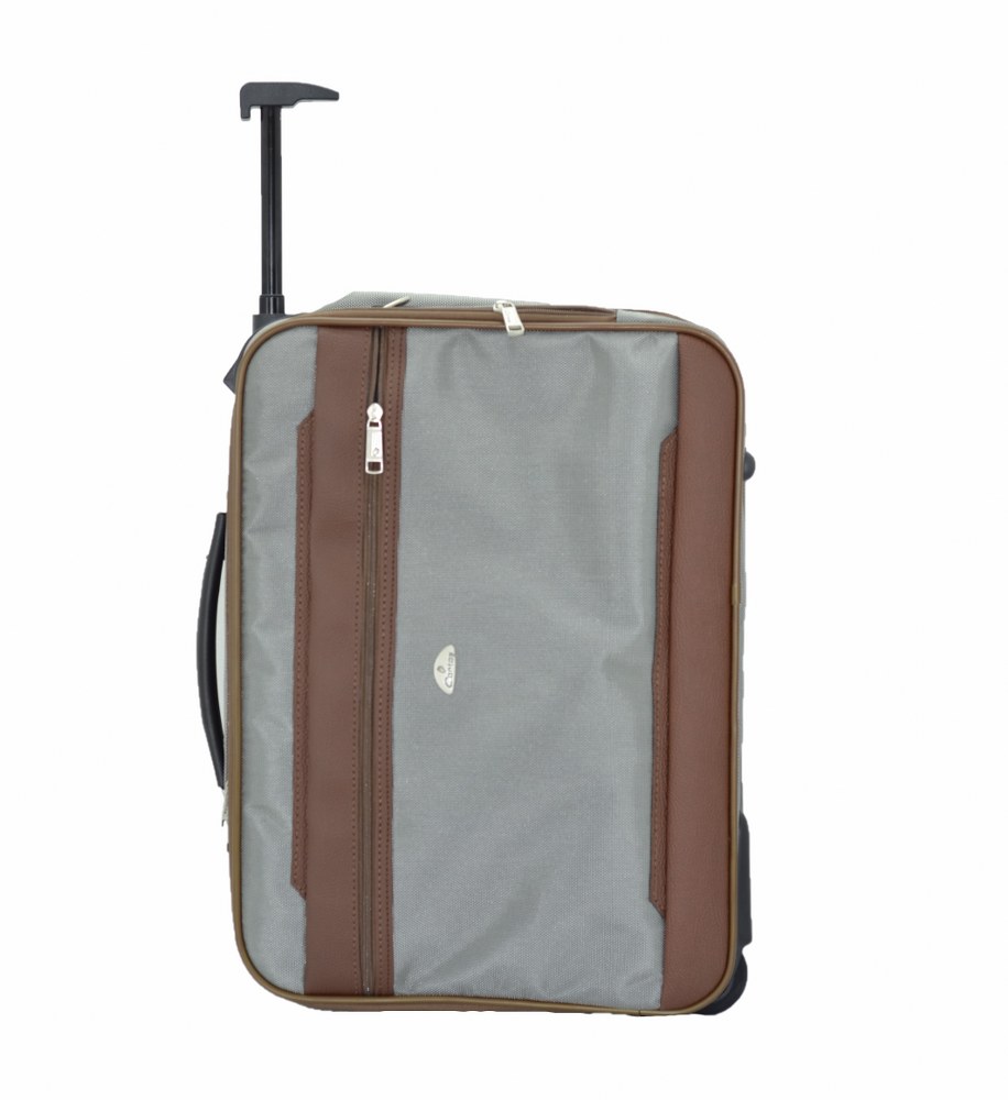 Çekçekli Kabin Boy Seyahat ve Business Çanta  48 Cm Gri