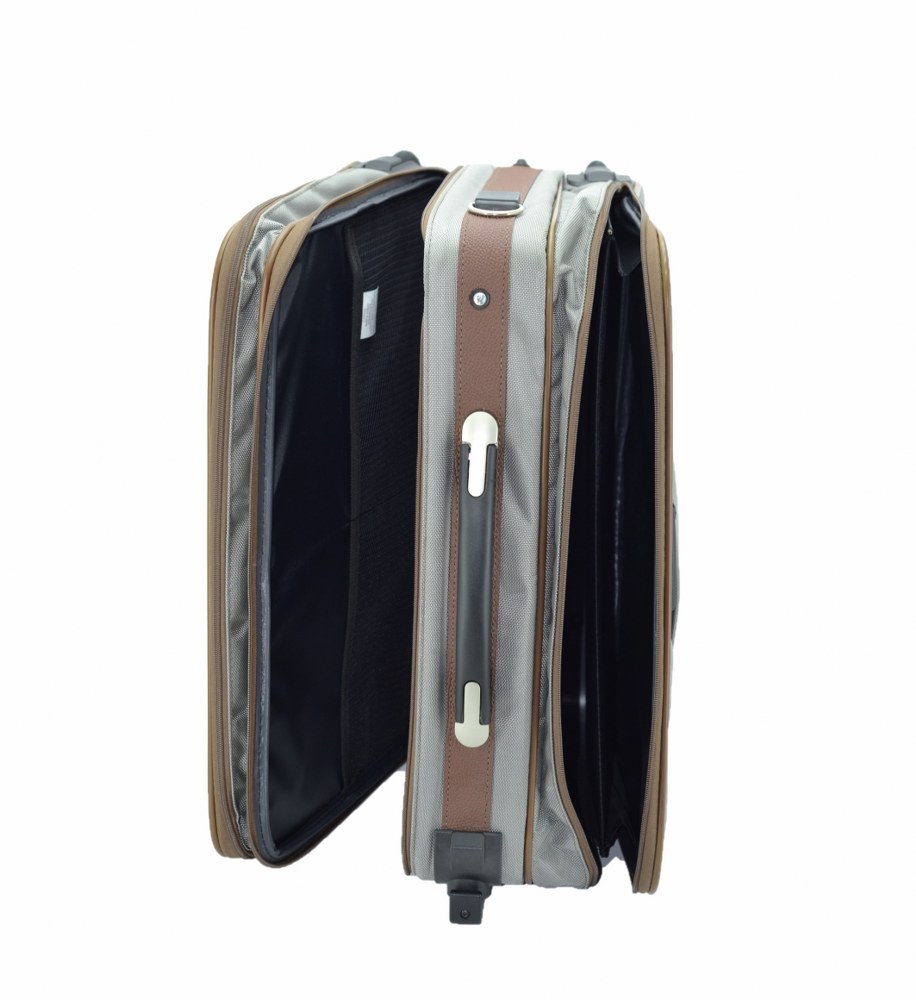 Çekçekli Kabin Boy Seyahat ve Business Çanta  48 Cm Gri