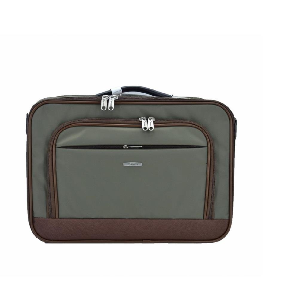 Kasalı Evrak ve Laptop Çantası 48 Cm Haki