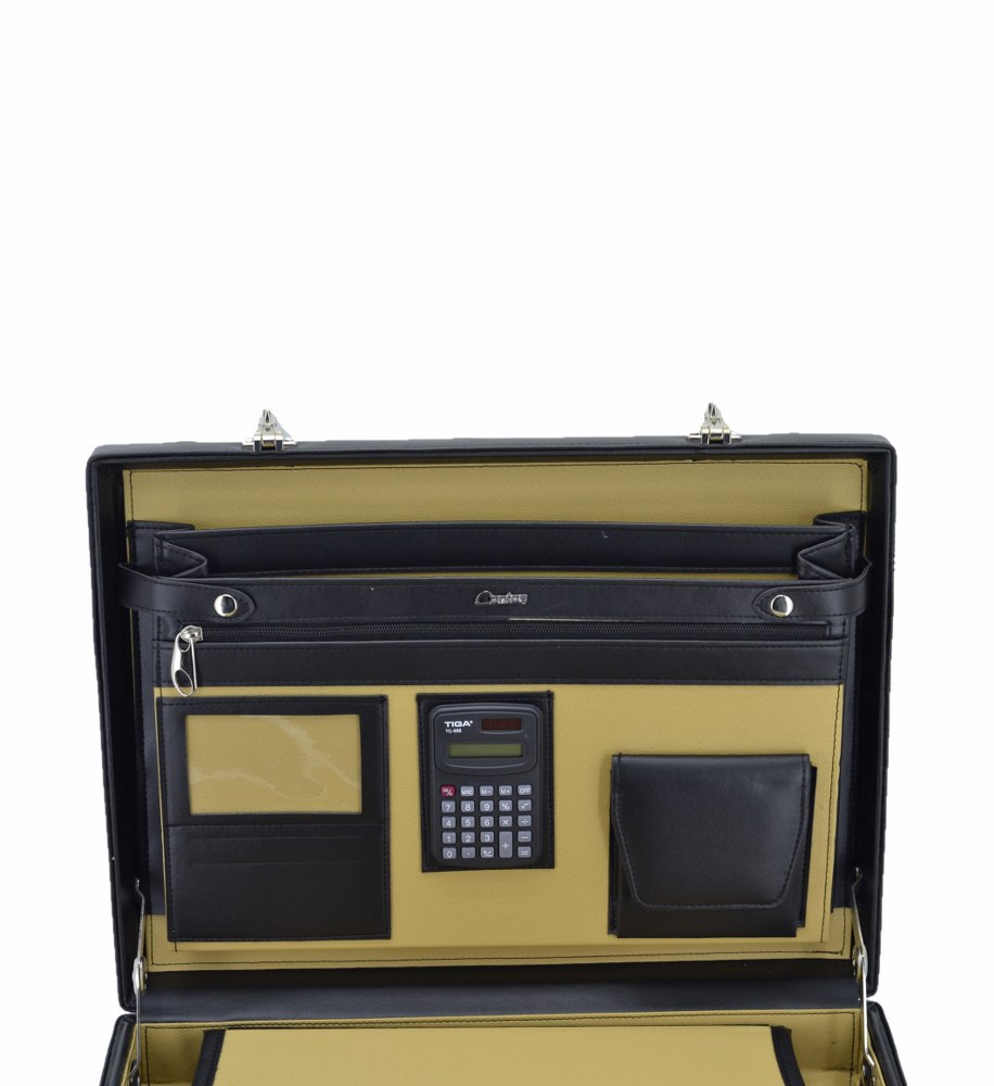 Premium Bond Çanta Şifreli Evrak Çantası Siyah XL 44x33