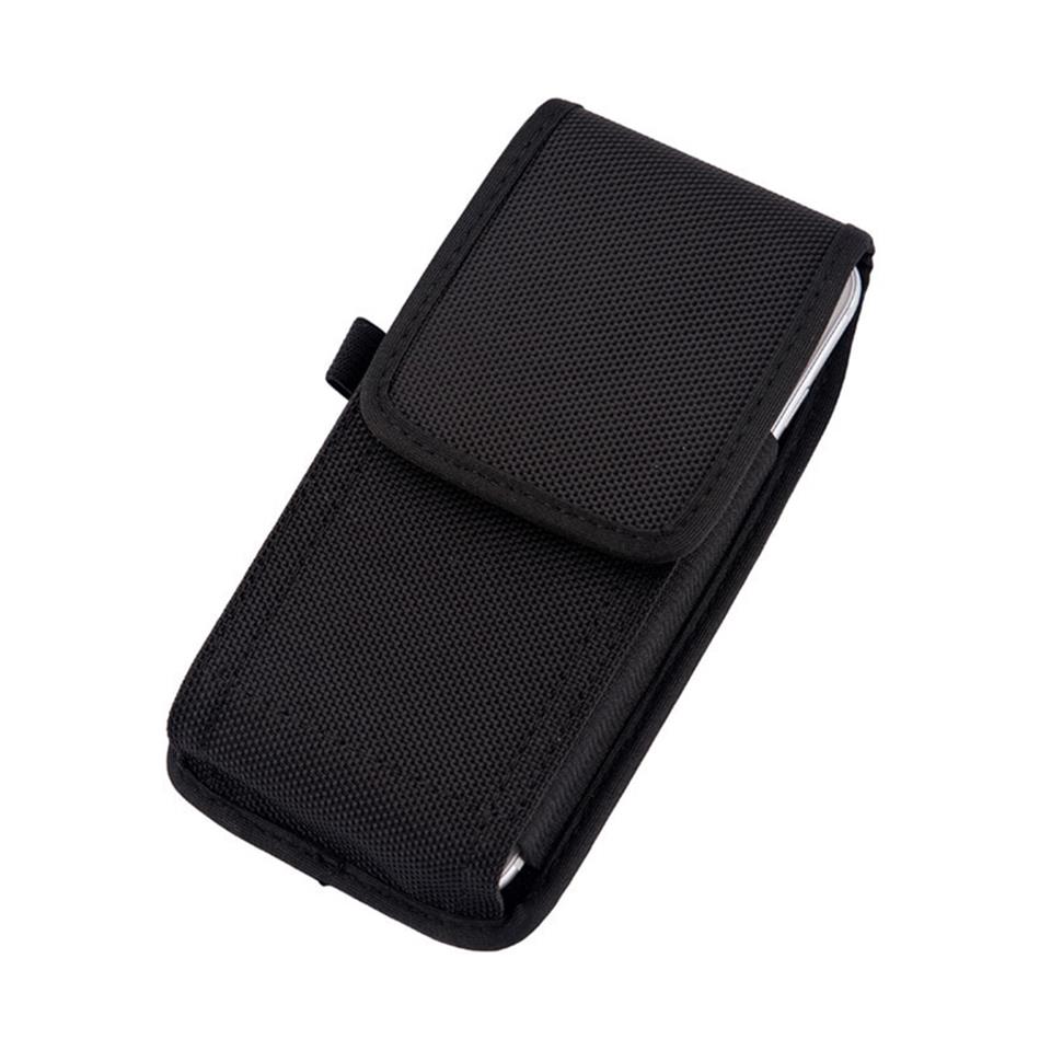 Cordura Telefon Kılıfı Bel Kemeri Çantası 5  inch 16x8 Siyah