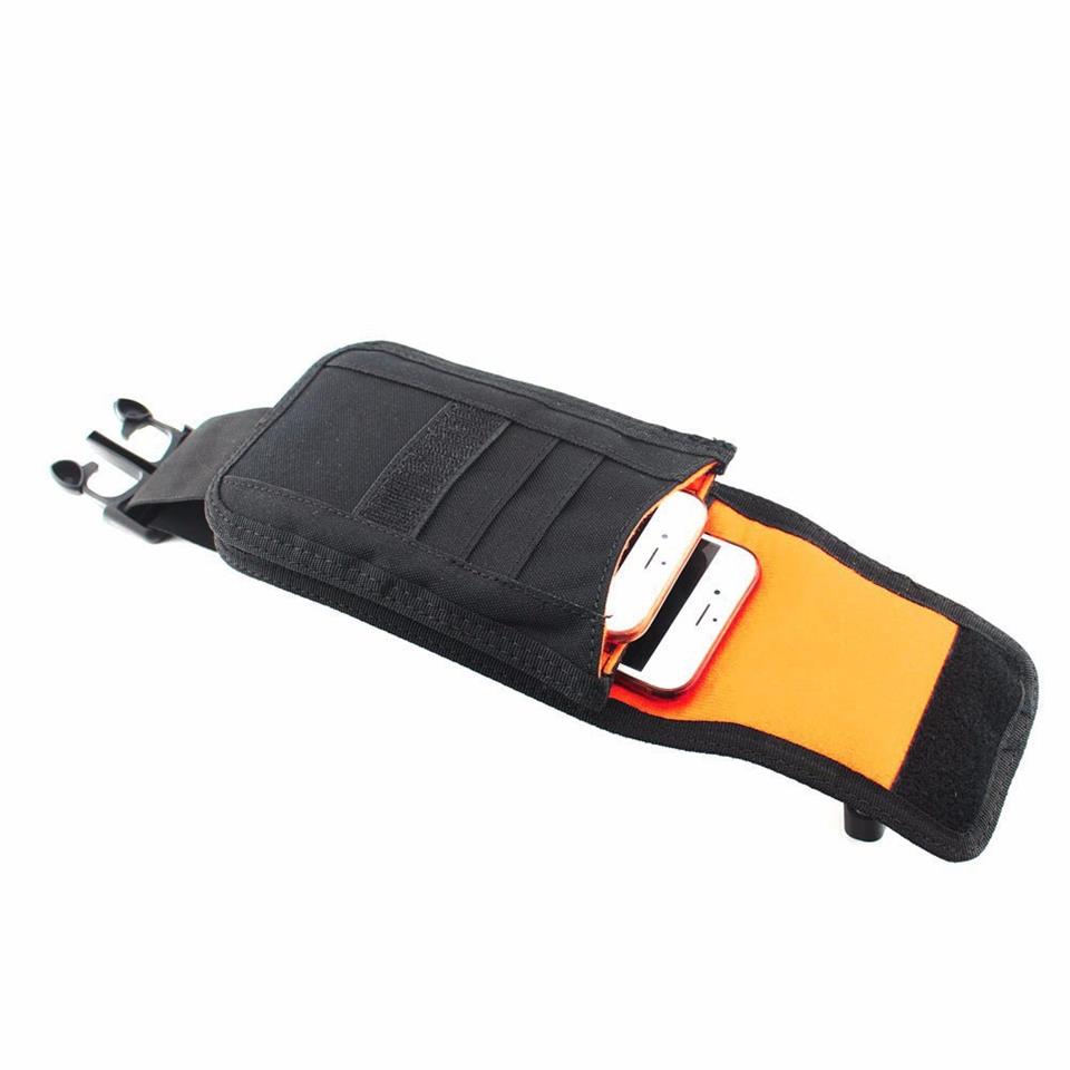 Molle Tokalı Telefon Kılıfı Bel Kemeri Çantası 6-7 inch 19x11 Siyah