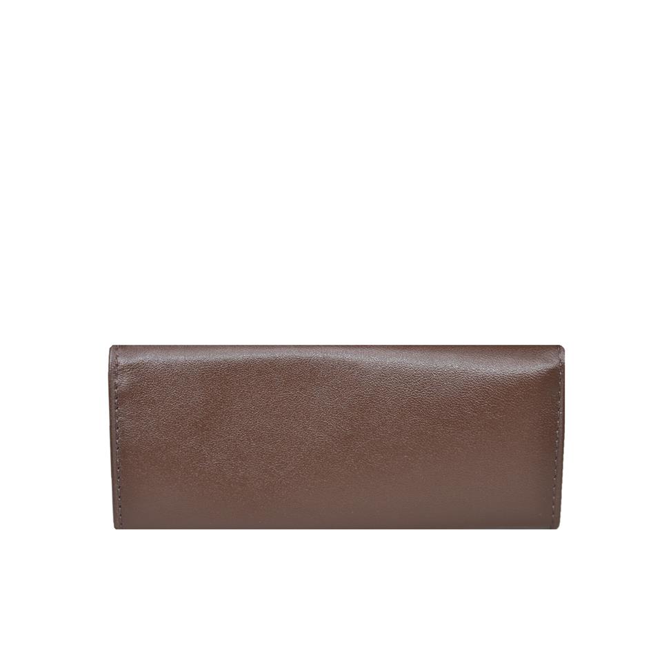 Hakiki Deri Çıtlı Anahtarlık 14x6 Kahve