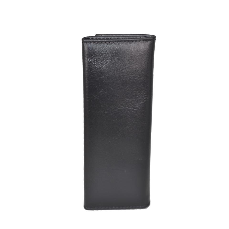 Hakiki Deri Çıtlı Anahtarlık 14x6 Siyah
