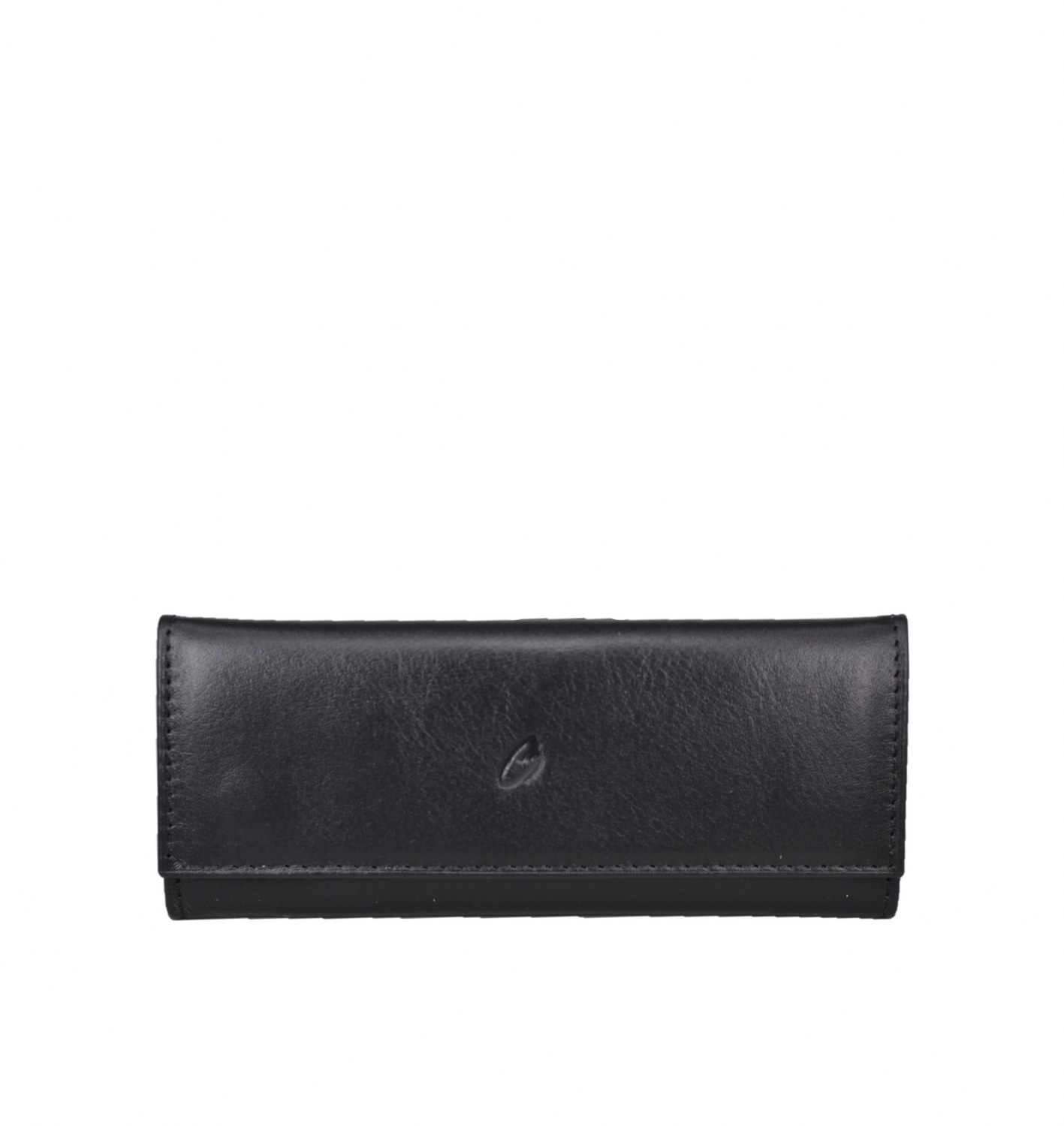 Hakiki Deri Çıtlı Anahtarlık 14x6 Siyah