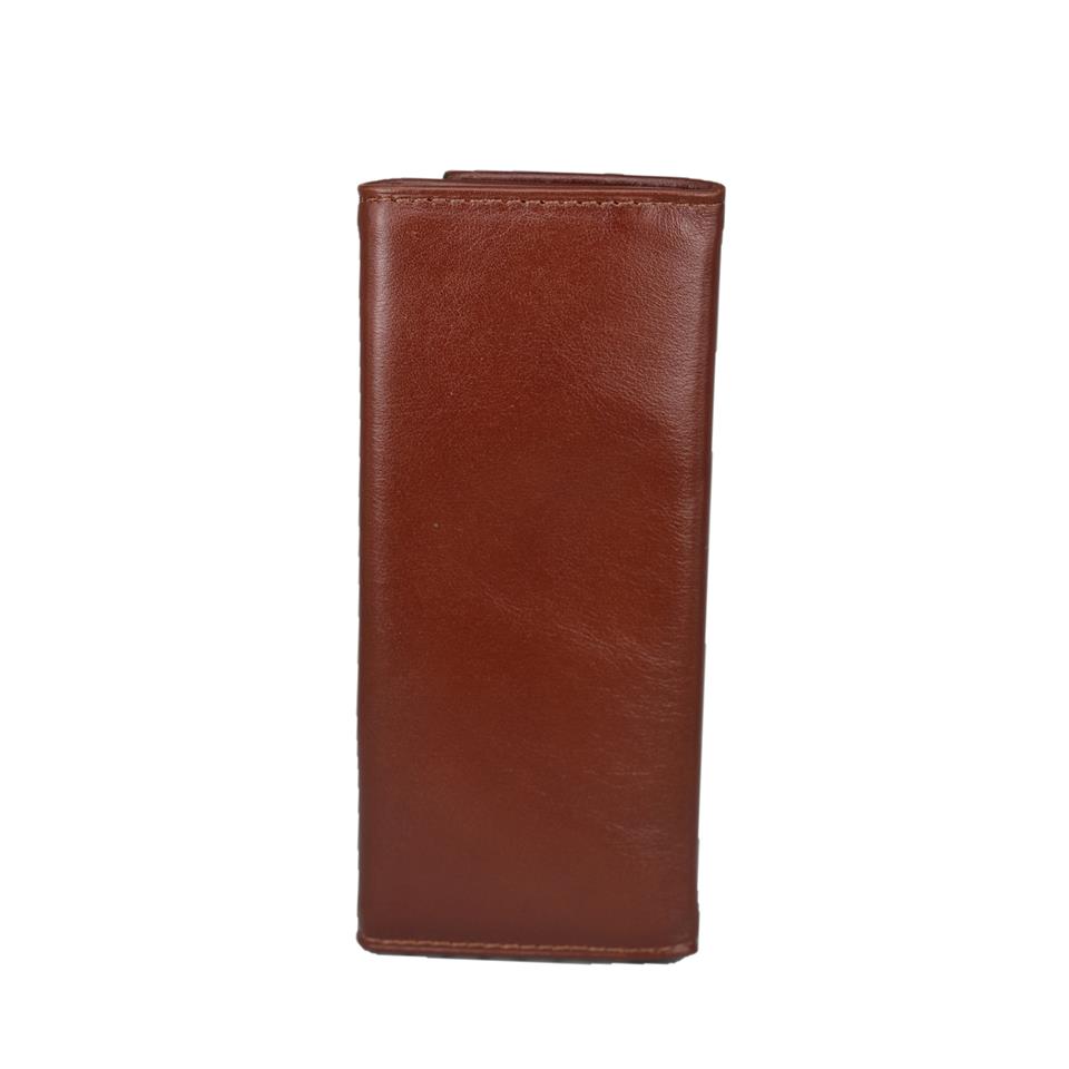 Hakiki Deri Çıtlı Anahtarlık 14x6 Taba