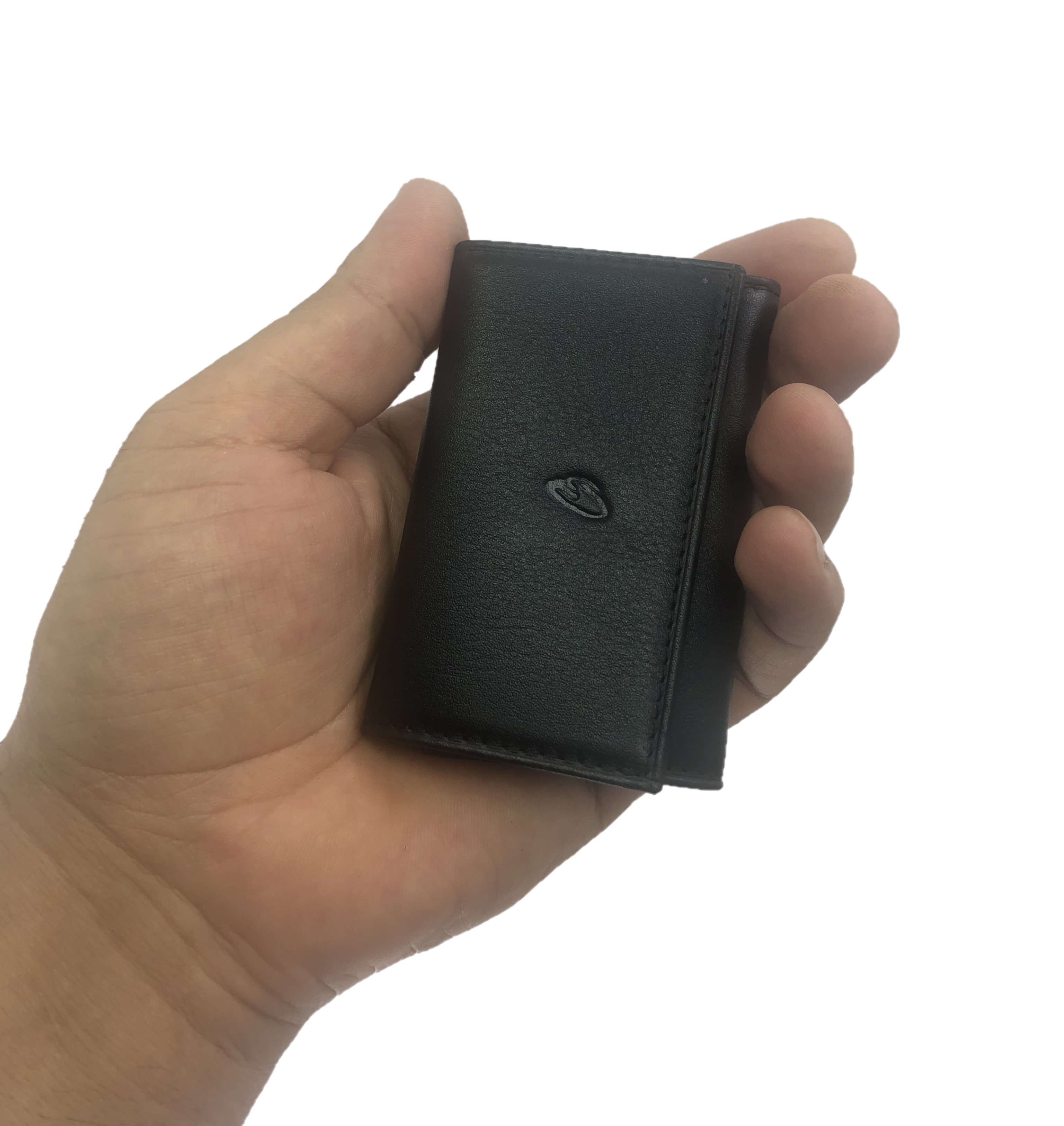 Hakiki Deri Minimal Anahtarlık 9x6 Siyah