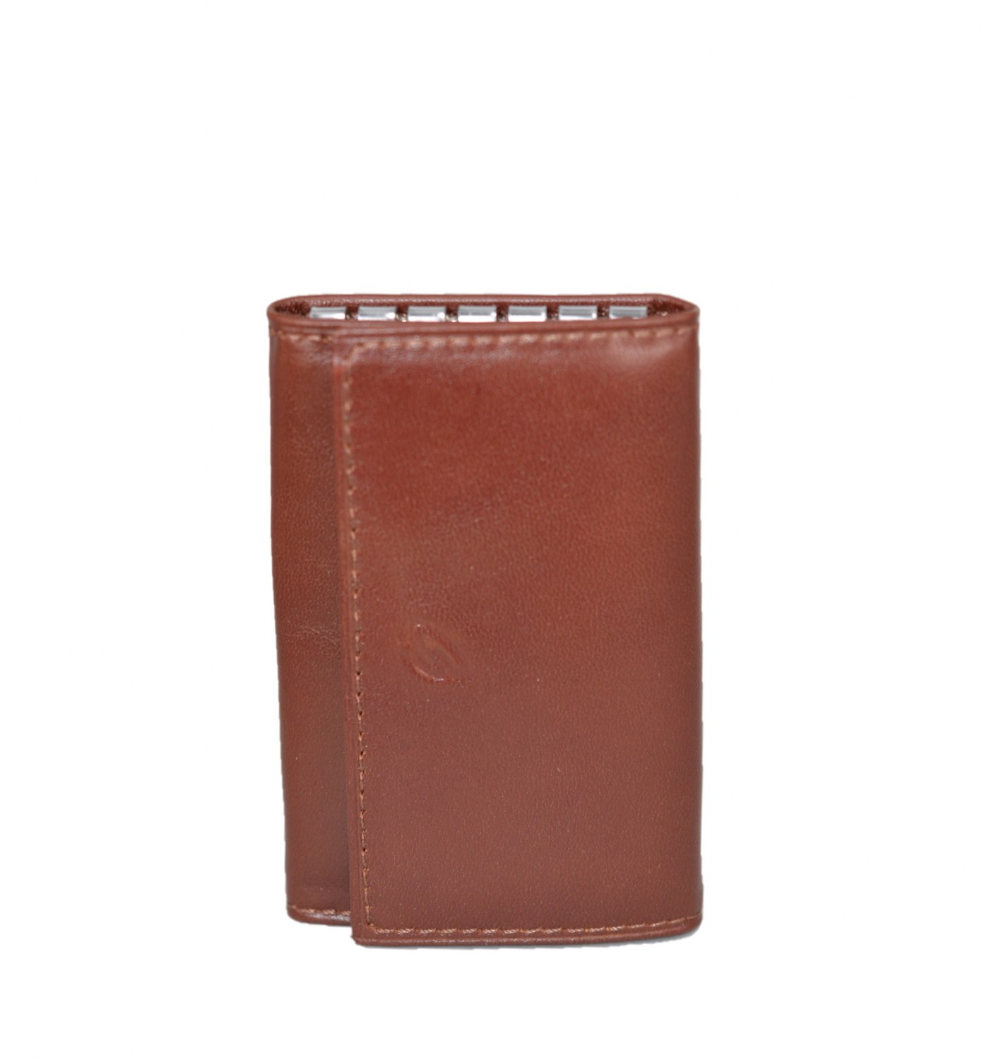 Hakiki Deri Minimal Anahtarlık 9x6 Taba