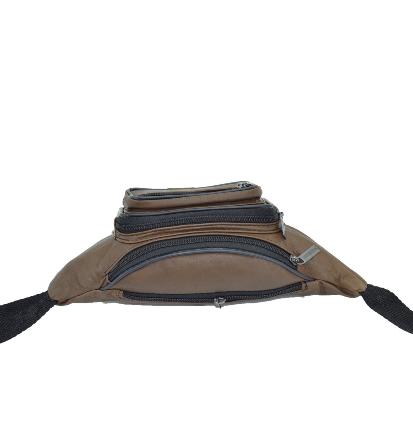 Hakiki Deri Hafif Bel Çantası 30x13 Kahve 