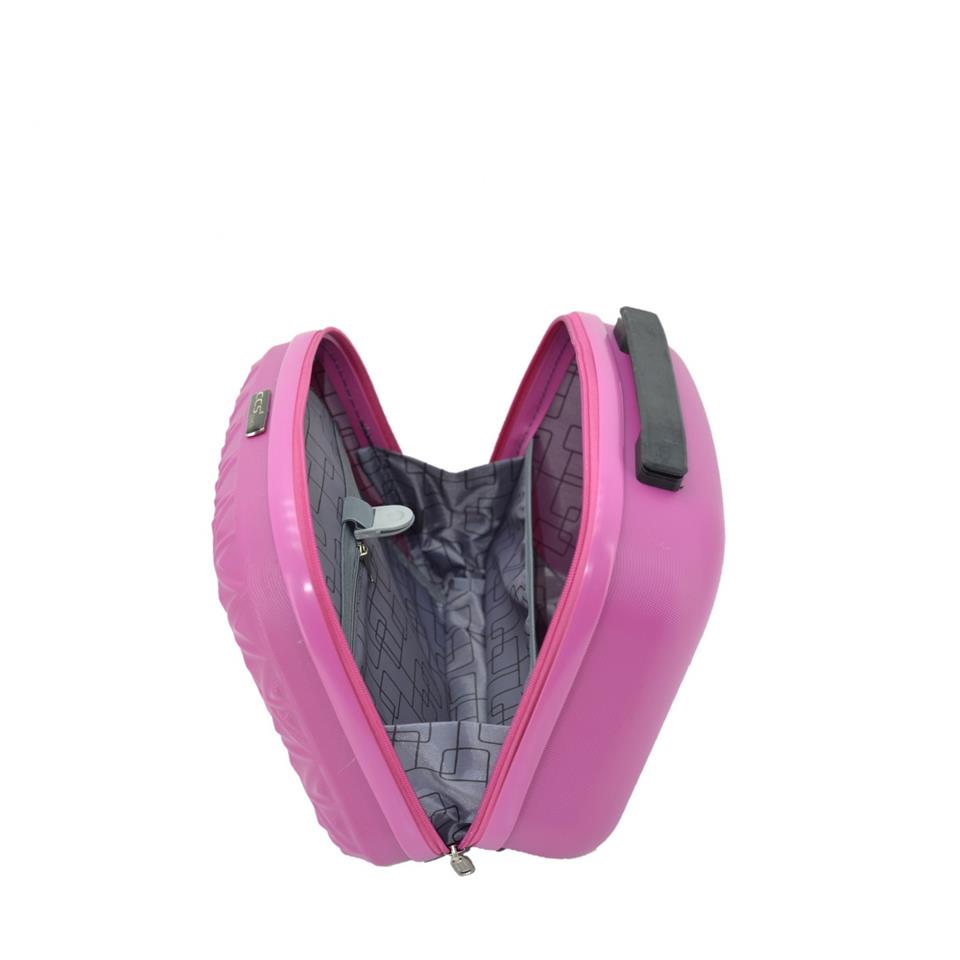 Ççs  Abs Makyaj Çantası El Valizi Pembe 36x28