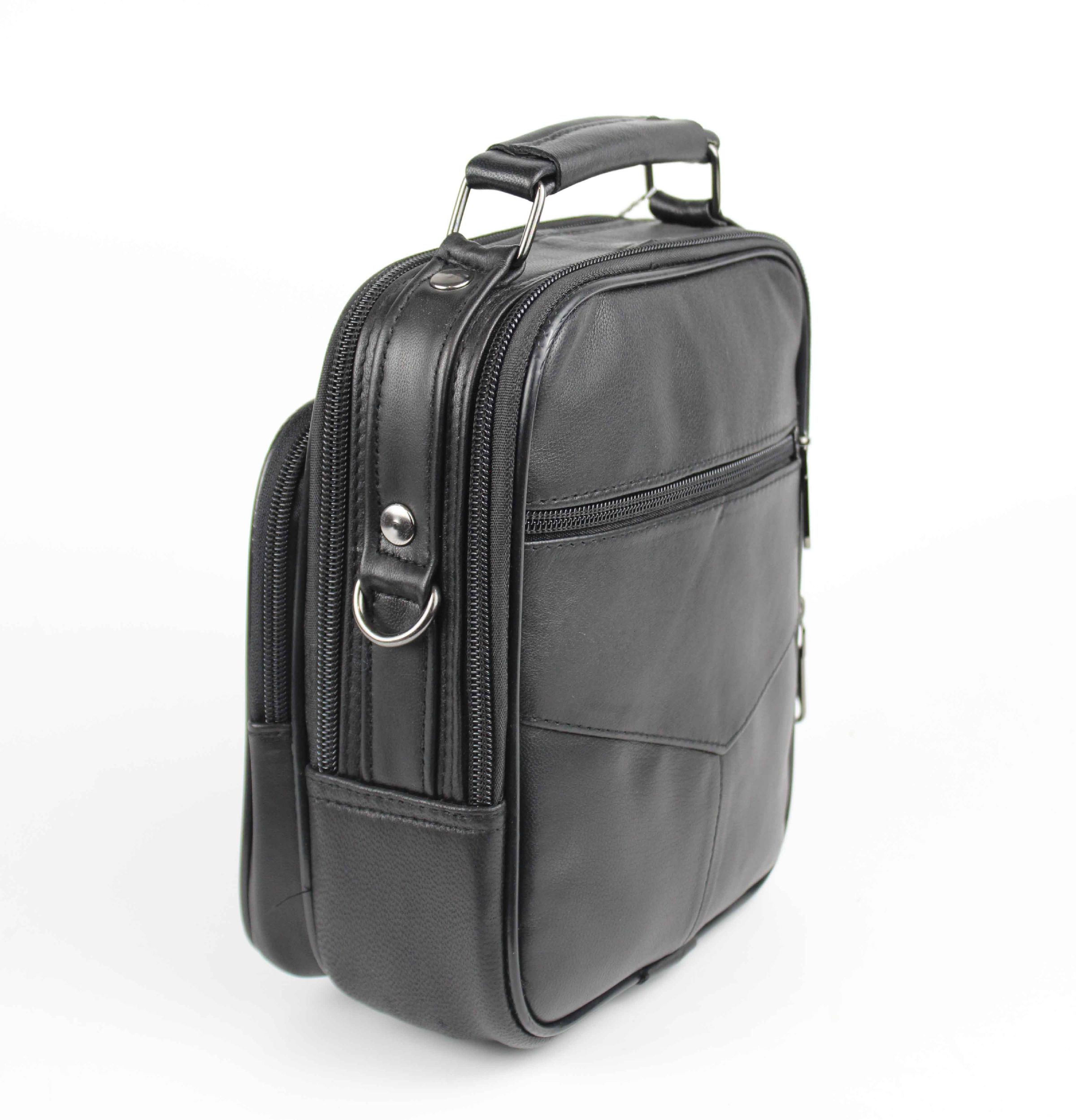 Newish Polo Deri El ve Omuz Çantası 21x17 Siyah