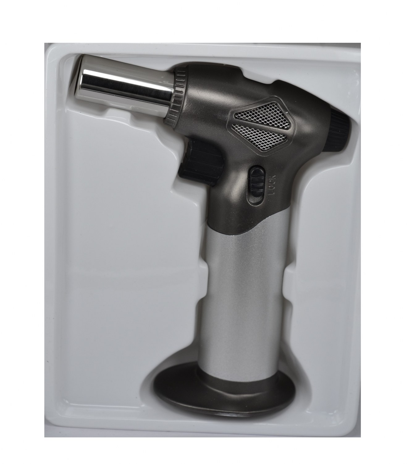 Butane Power Ayarlanabilir Torch Pürmüz Çakmak 2500 F Gümüş