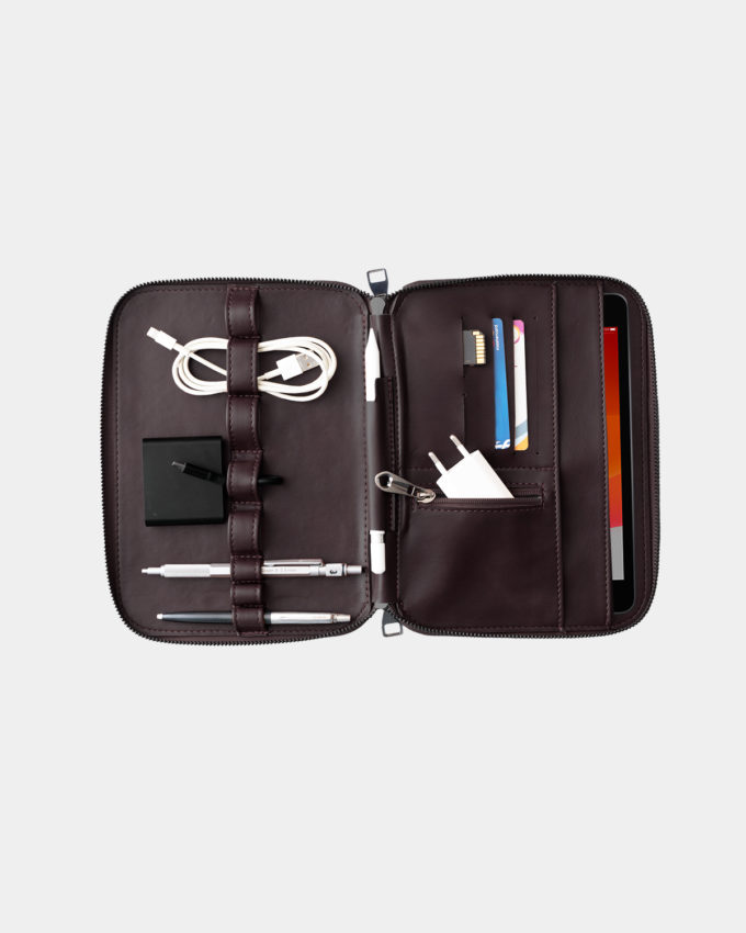 Ipad Tablet Organizer Business Portföy Çanta Kahve
