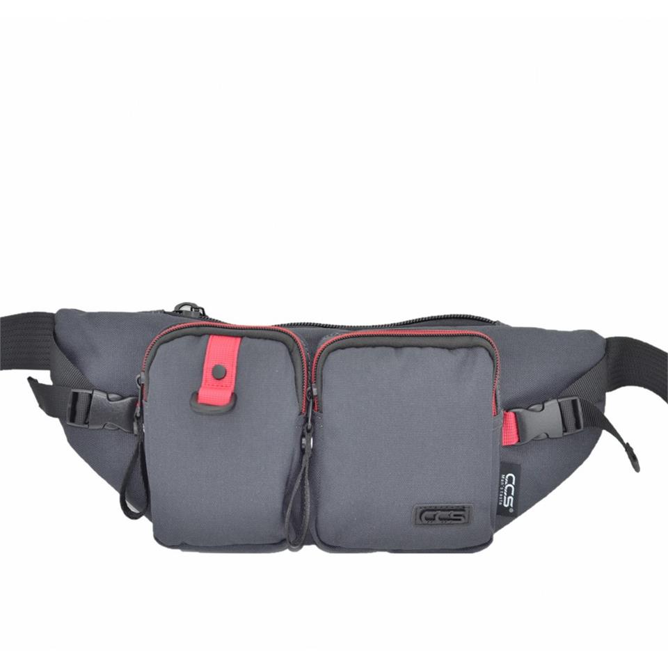 ÇÇS 31317 Çift Cepli Fonksiyonel Bel Çantası Gri