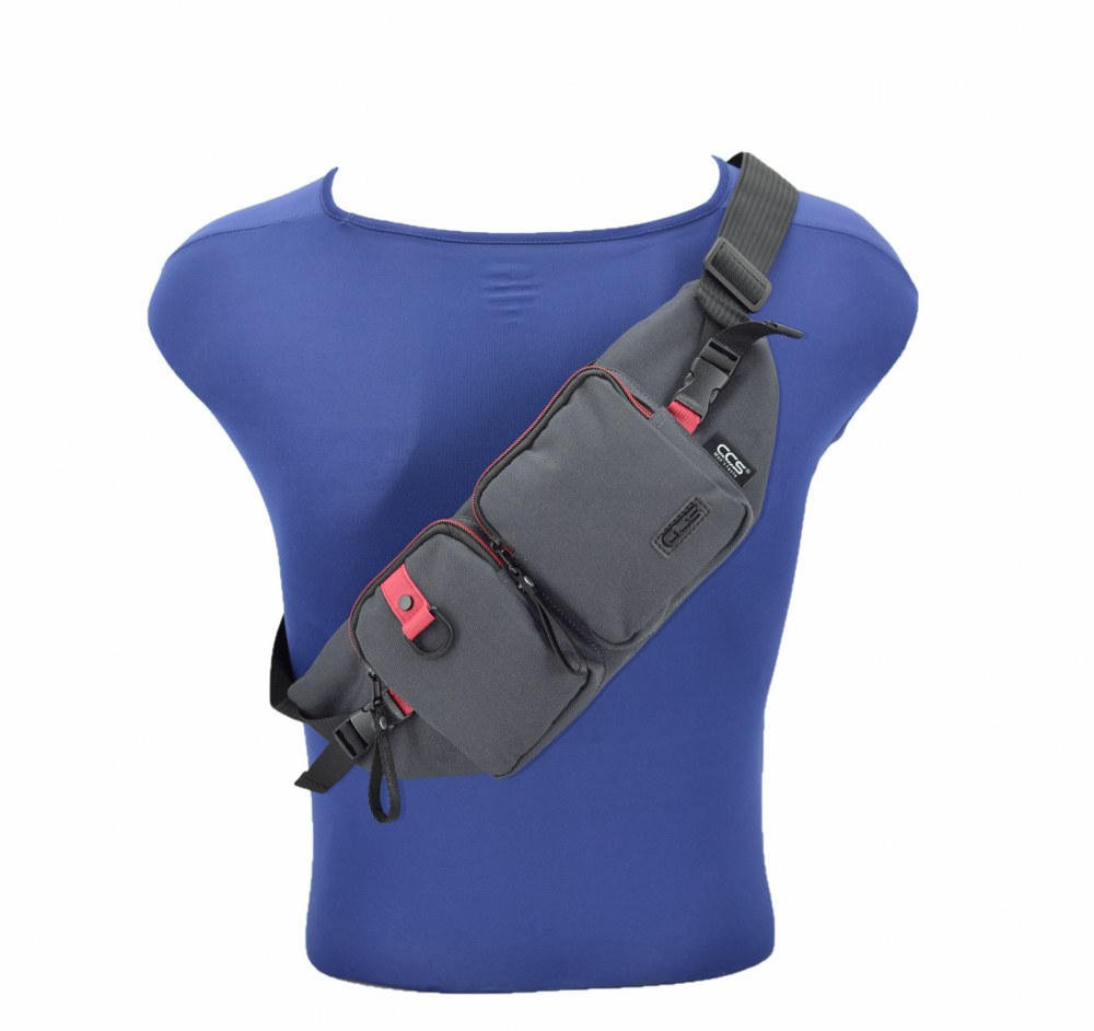 ÇÇS 31317 Çift Cepli Fonksiyonel Bel Çantası Gri