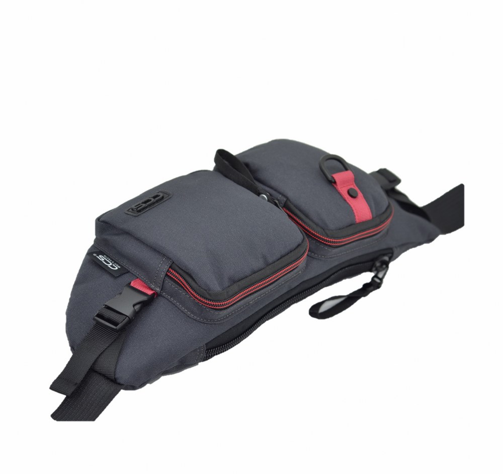ÇÇS 31317 Çift Cepli Fonksiyonel Bel Çantası Gri