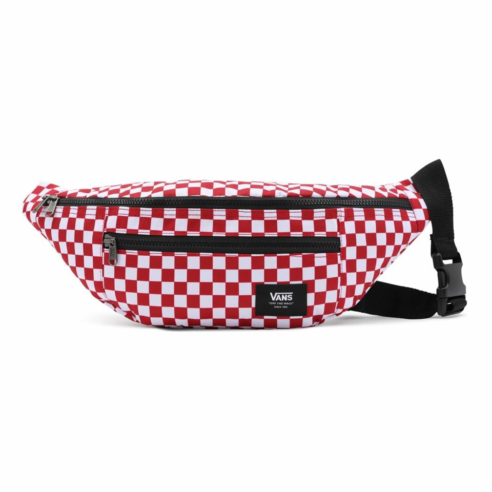 Vans Ward Cross Body Pack Damalı Bel Çantası Pembe