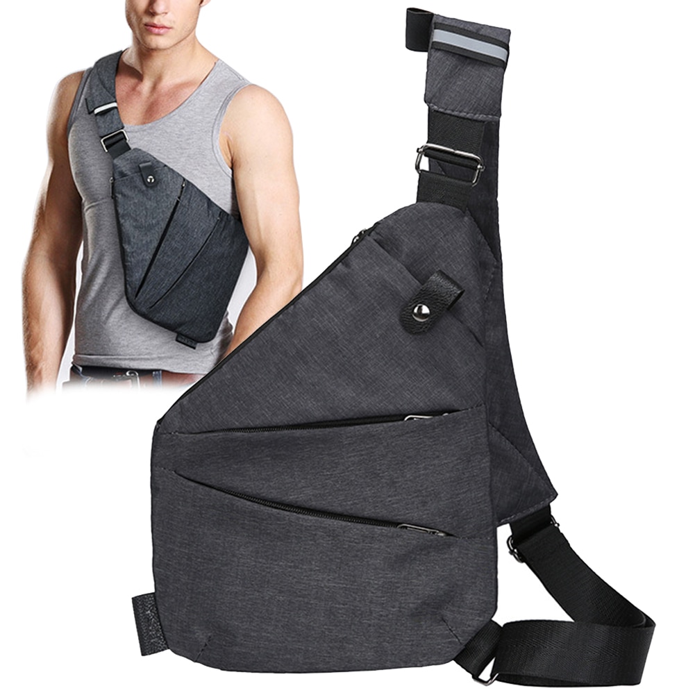 Çapraz Askılı Bodybag Heybe Sırt ve Göğüs Çantası Füme