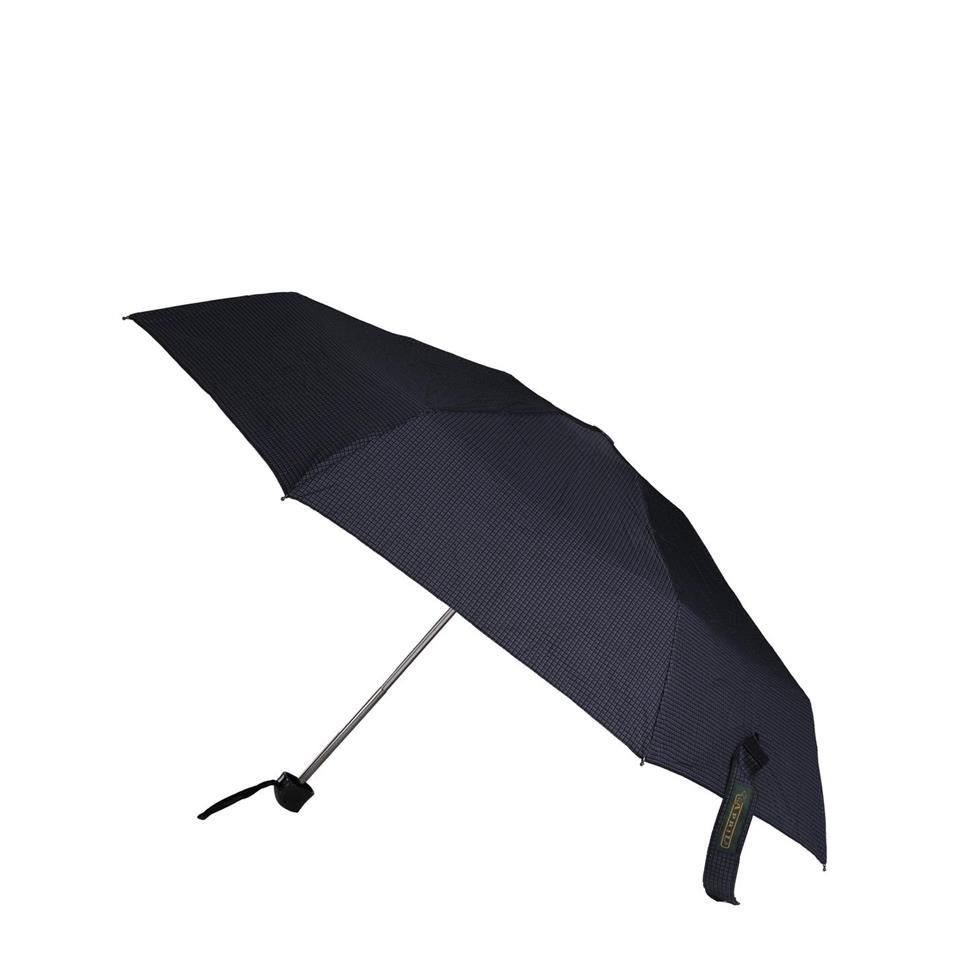 April A-204G Erkek Şemsiye Micro Mini Ekose Siyah