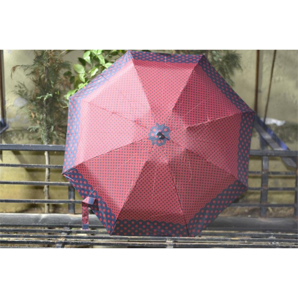 Snotline 03l Kadın Şemsiye Micro Mini Puantiyeli Kırmızı
