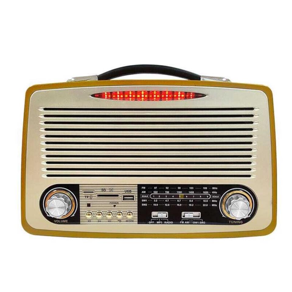 Retro Md1700Bt Bluetooth Usb Sd Fm Nostaljik Görünümlü Radyo Müzik Çalar