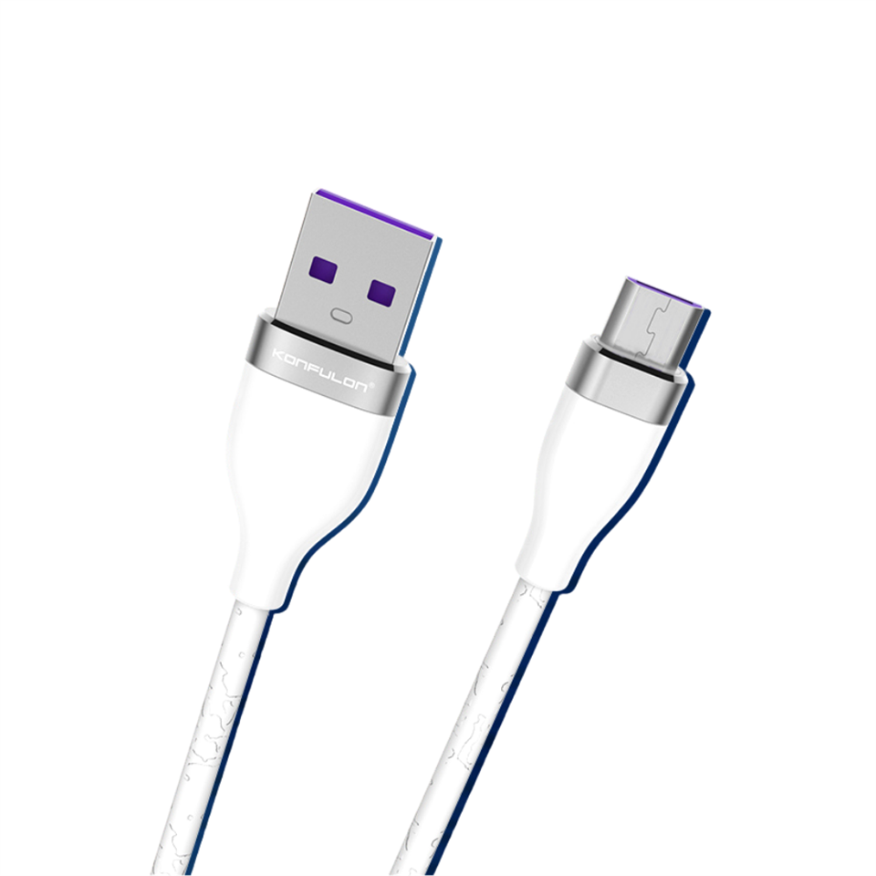 Micro Usb Seramik Uçlu  3.1A 1M Şarj Kablosu