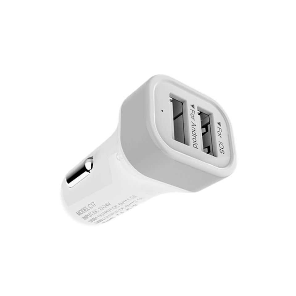 C17 Araç içi Şarj Cihazı + S05 Micro Usb Şarj Kablosu