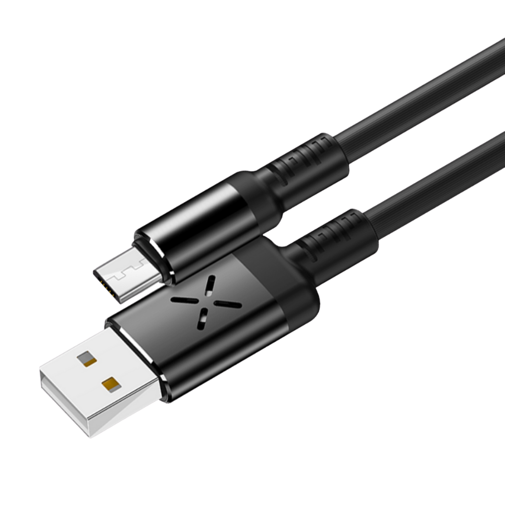 DC-09 Sese Duyarlı 1M 2A Işıklı Micro Usb Şarj Kablosu