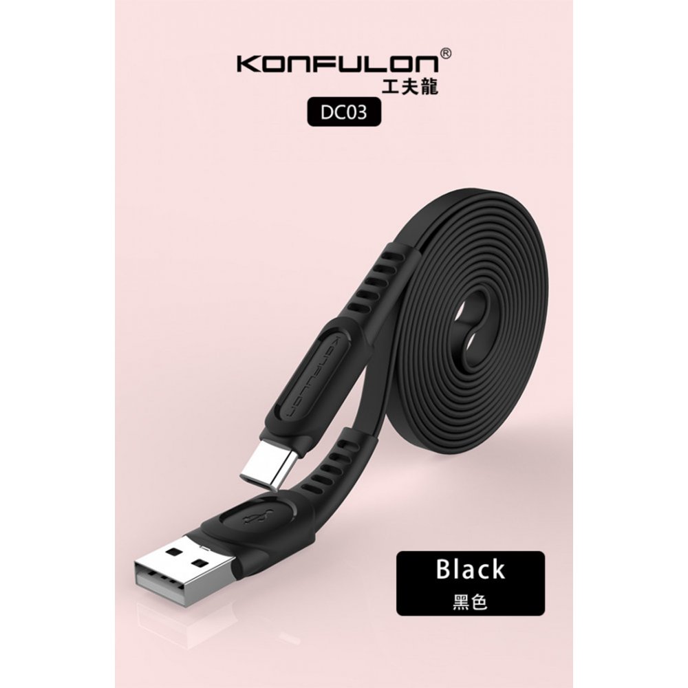 DC03 Süper Hızlı 1M 2.4A Usb Type-C Şarj Kablosu