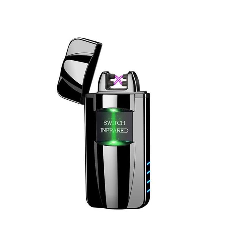Sensörlü Alevsiz USB Şarjlı Tesla Çakmak Lacivert