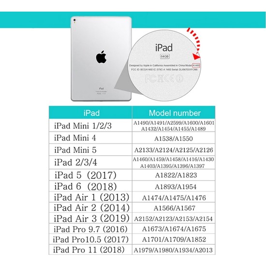 Apple IPad 9.7 Standlı 360 Derece Tablet Kılıfı Mavi
