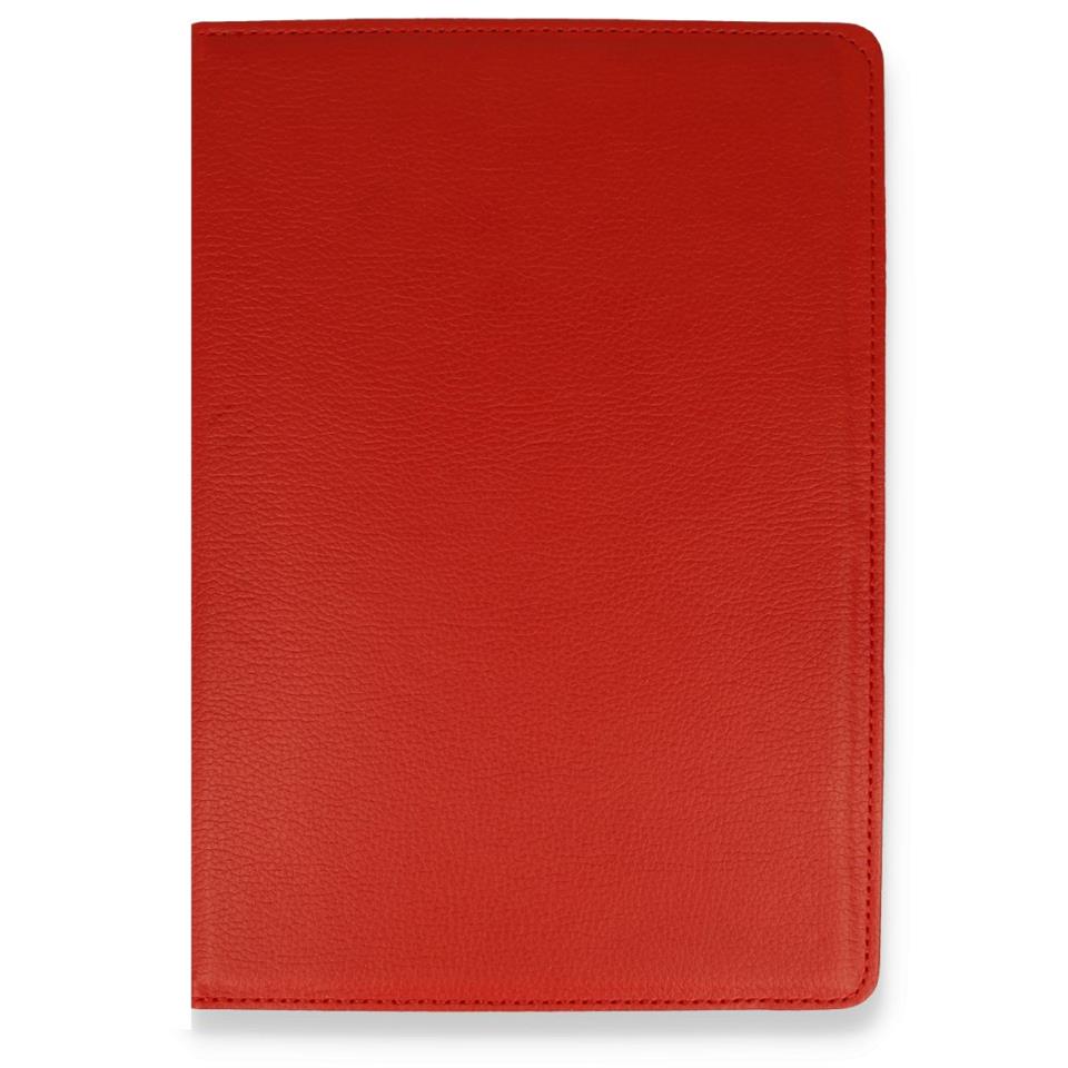 Samsung Galaxy T220 Tab A7 Lite 8.7 Kılıf 360 Tablet Deri Kılıf Kırmızı