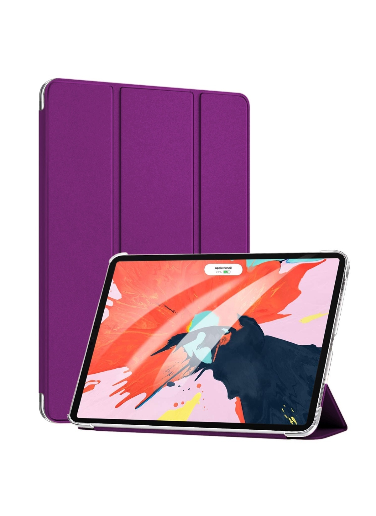 Apple iPad Pro 12.9 2020 2. Nesil Kılıf (A2228-A2068-A2230) Smart Case ve Arka Mürdüm
