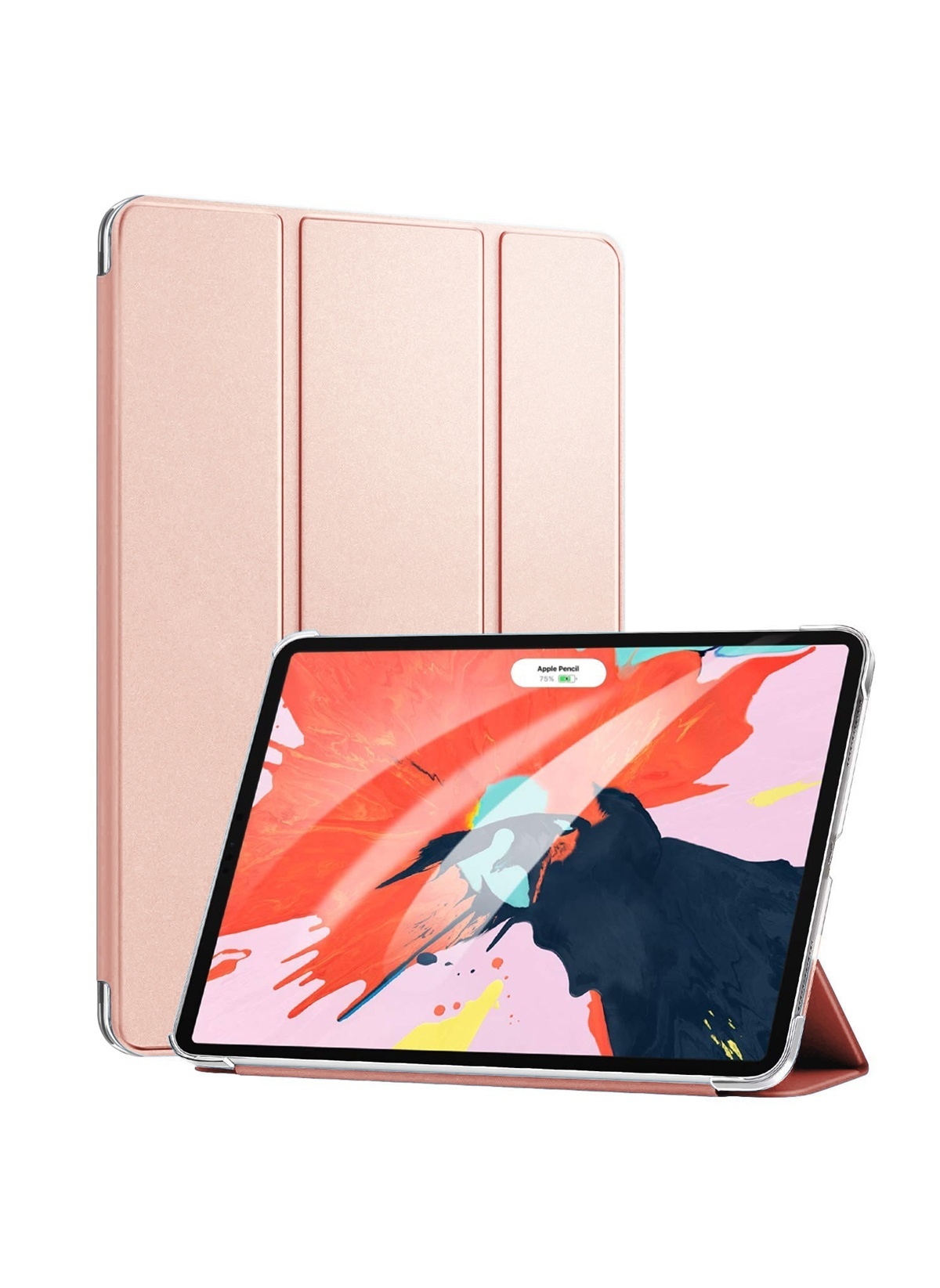 Apple iPad Pro 12.9 2020 2. Nesil Kılıf (A2228-A2068-A2230) Smart Case ve Arka Pudra