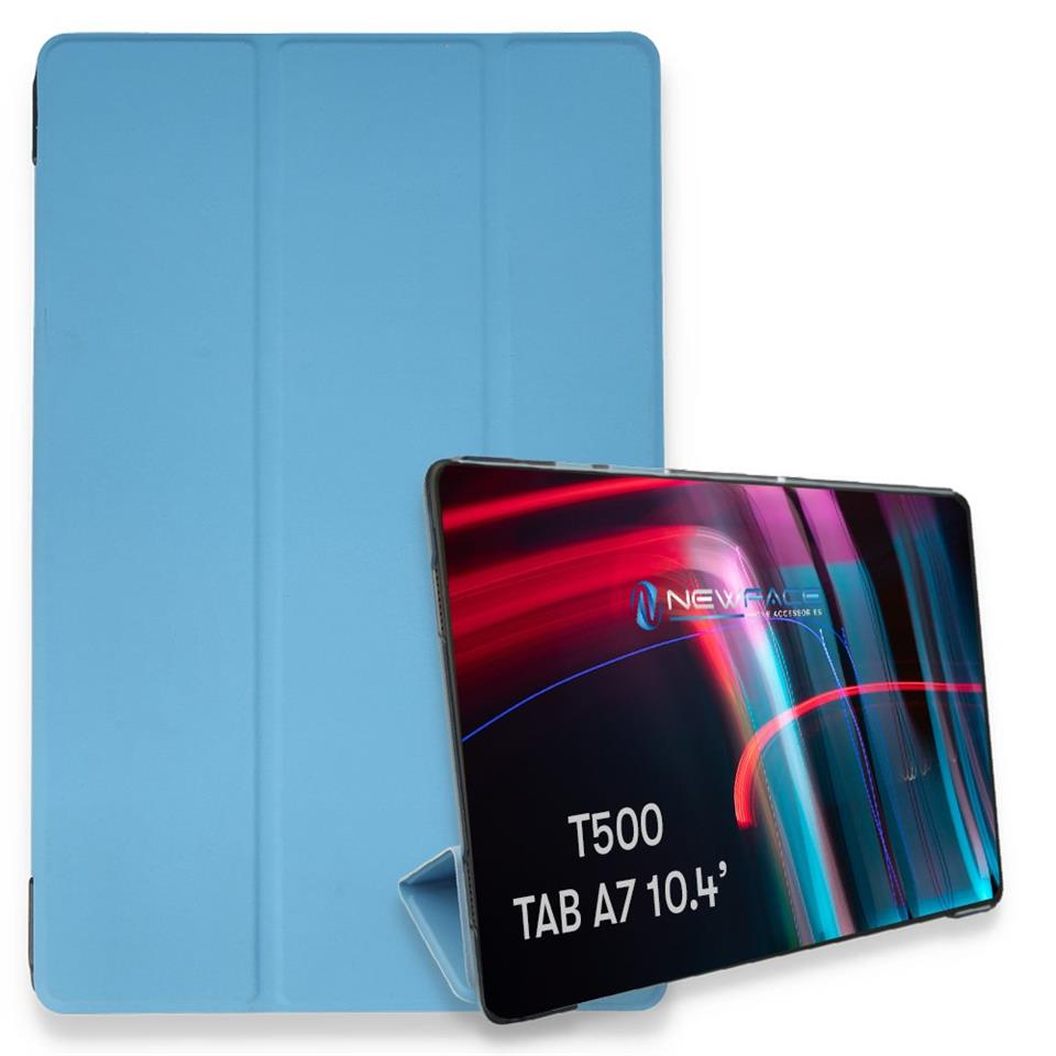 Samsung Galaxy T500 Tab A7 10.4 Kılıf Tablet Smart Kılıf Mavi