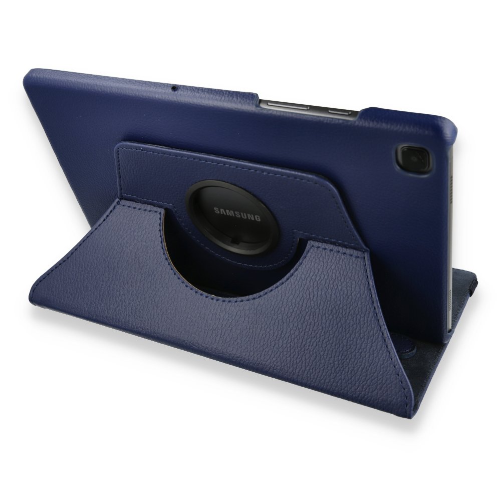 Samsung Galaxy T500 Tab A7 10.4 Kılıf 360 Tablet Deri Kılıf Lacivert